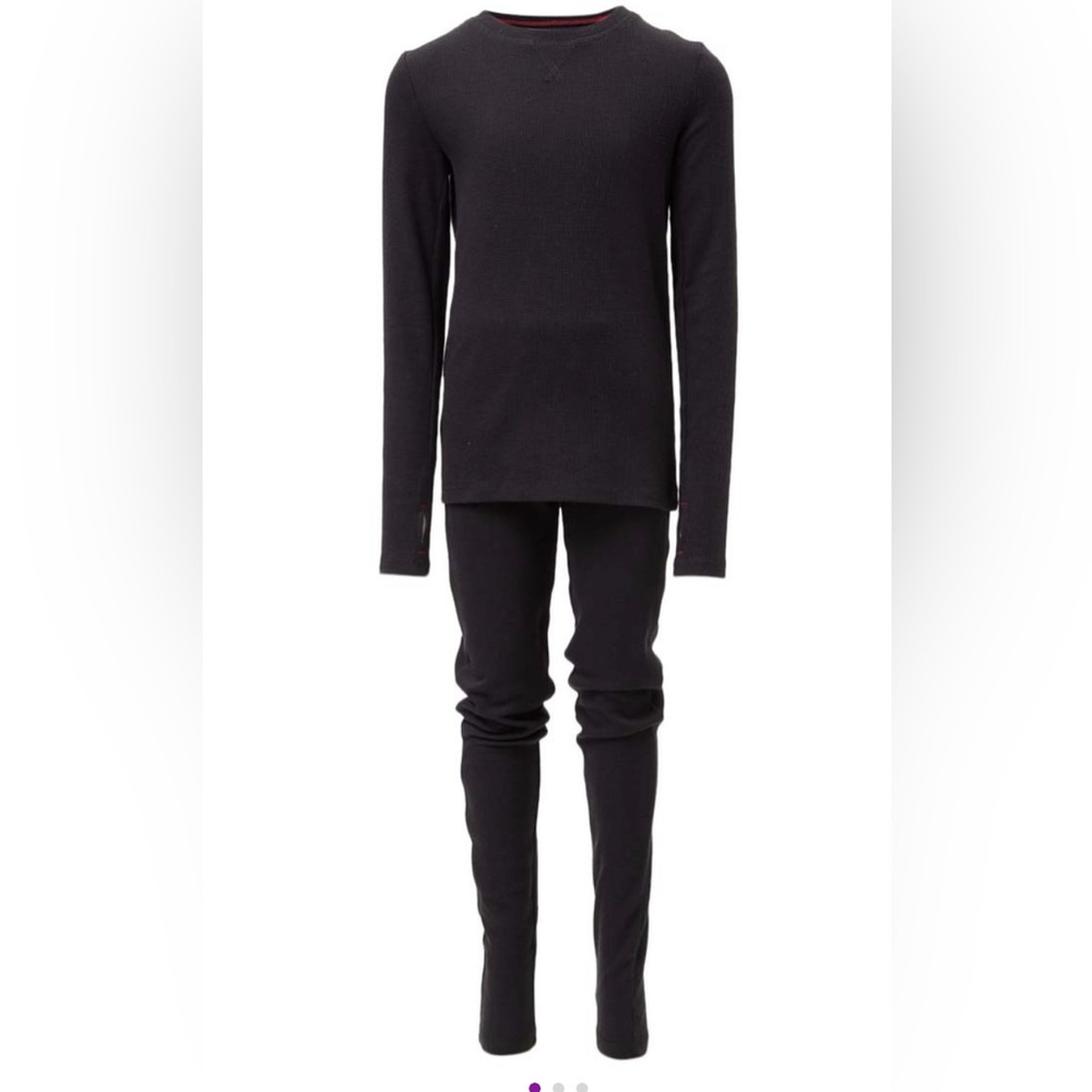 CUDDL DUDS TWO PIECE THERMAL SET: BLACK: NEW IN PACKAGE: SIZE SMALL